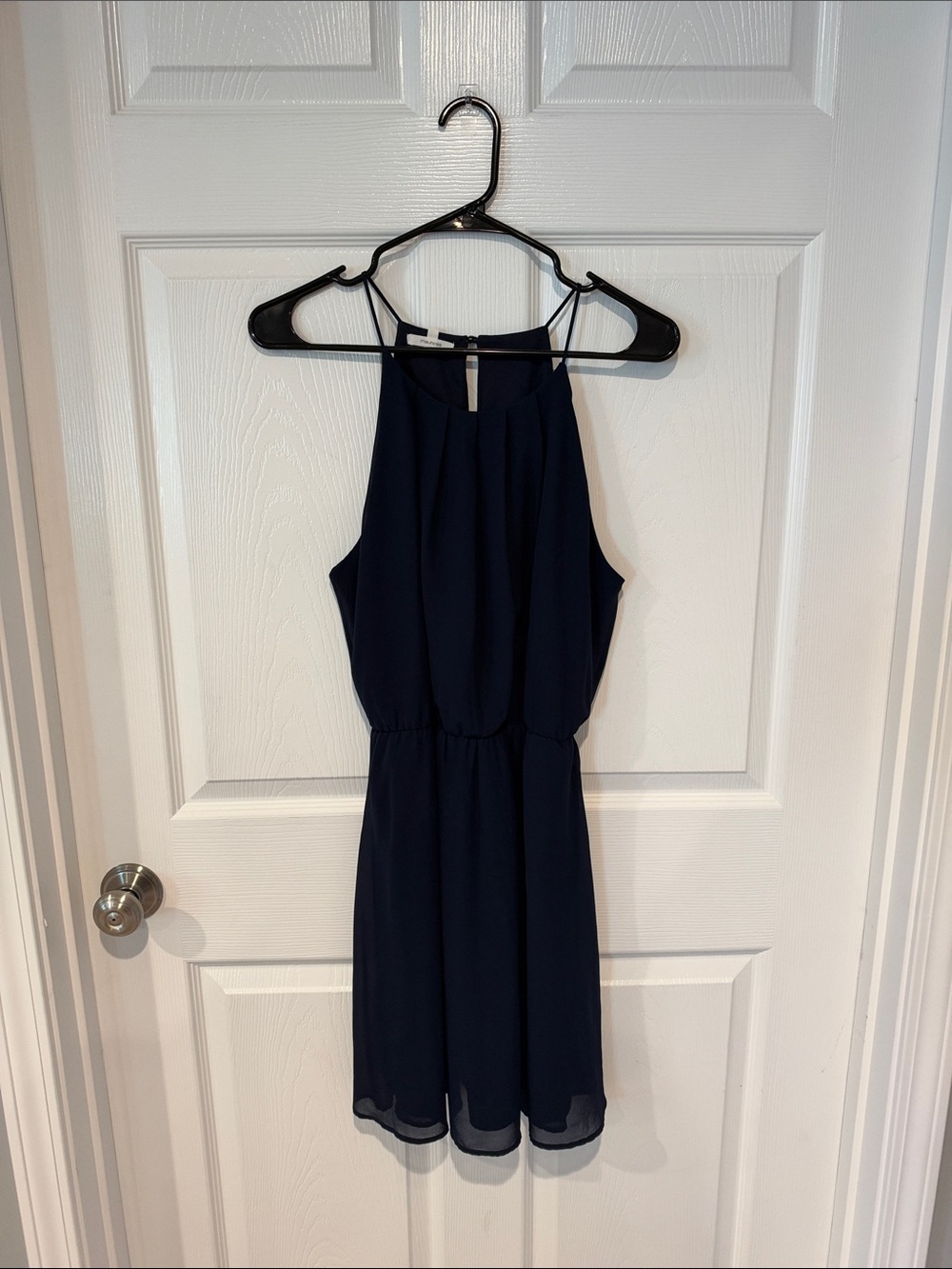 Maurices Navy Halter-Style Mini Dress